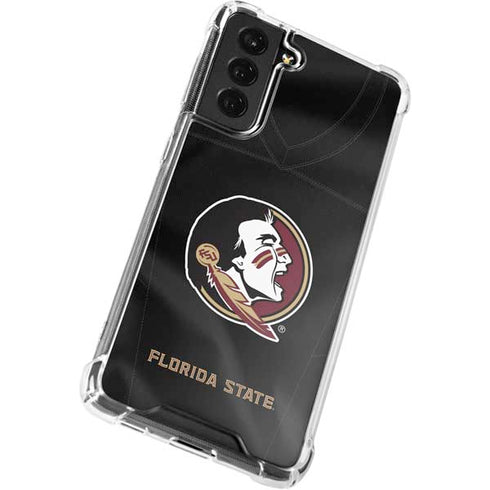 Florida State University Black Jersey Galaxy S21 FE Clear Case